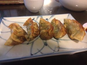 Fried dumplings at Evergreen Vegetarian - Phsar Chas in Phnom Penh