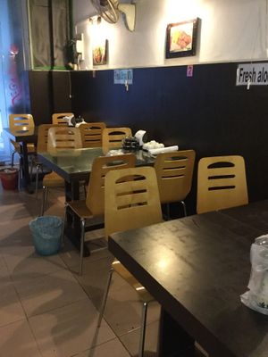 Internal seating at Evergreen Vegetarian - Phsar Chas in Phnom Penh