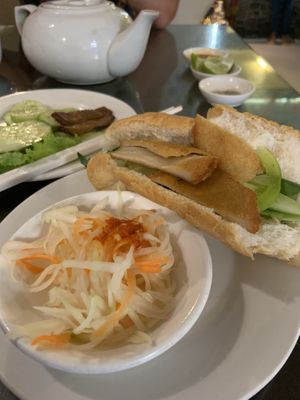 Banh mi  at Evergreen Vegetarian - Phsar Chas in Phnom Penh