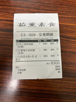 For 2 pax  at Rú Xūn SùShí 茹薰素食 in Hualien