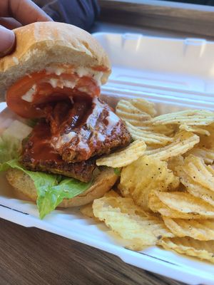 Big bang Crispy tofu sandwich at Cafe Pyrus in Kitchener