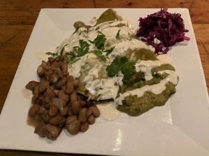 Special on 2021-09-10: enchiladas verdes at Vida Cantina SF in San Francisco