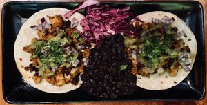 Cauliflower chorizo tacos at Vida Cantina SF in San Francisco