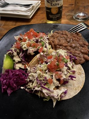 Oyster mushroom tacos #Veganuary at Vida Cantina SF in San Francisco