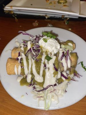 Happy hour taquitos  at Vida Cantina SF in San Francisco