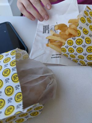 Fries are well salted and vegan nuggets are best I've had at STALK & SPADE in Wayzata