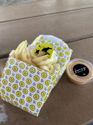 Fries and fancy sauce  at STALK & SPADE in Wayzata