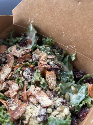 Kale Salad  at Mondays Plant Café in Calgary