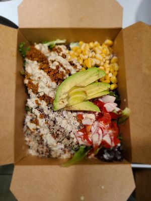 Broken burrito- delicious! at Mondays Plant Café in Calgary