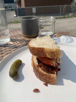   at Mondays Plant Café in Calgary