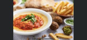 Hummus on fire at Vish in Tenafly