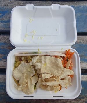 As served with poppadom topping at Barricane Beach Cafe in Woolacombe