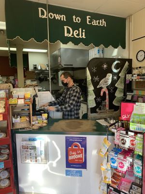 Friendly staff at Down to Earth Whole Foods in Endicott