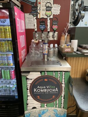 Kombucha on tap! at Down to Earth Whole Foods in Endicott