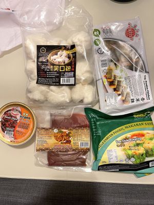 Frozen food at Flygod Vegetarian and Organic Mart in East Singapore