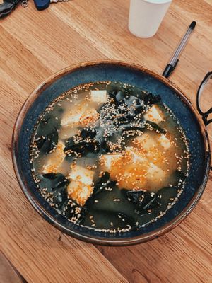 miso z guachugaru  at Vegan Sushi Bar in Warsaw