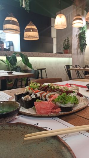 Vegan Sushi Plate at Vegan Sushi Bar in Warsaw
