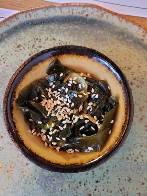 wakame salad at Vegan Sushi Bar in Warsaw