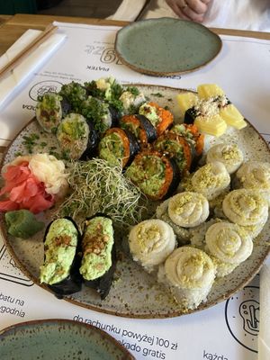 Vegan sushi   at Vegan Sushi Bar in Warsaw