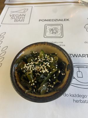 Seaweed salad  at Vegan Sushi Bar in Warsaw