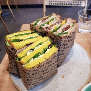 Sandwich at Land & Monkeys - Roquette in Paris