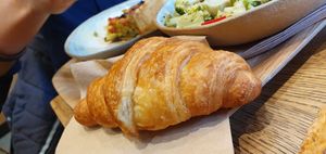 Vegan croissant at Land & Monkeys - Roquette in Paris