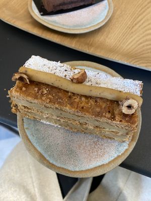 Hazelnut cake  at Land & Monkeys - Roquette in Paris