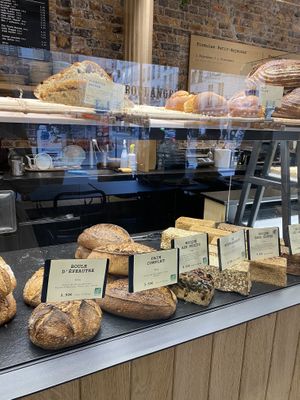 Bread display  at Land & Monkeys - Roquette in Paris