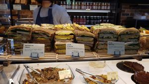 Their sandwiches  at Land & Monkeys - Roquette in Paris