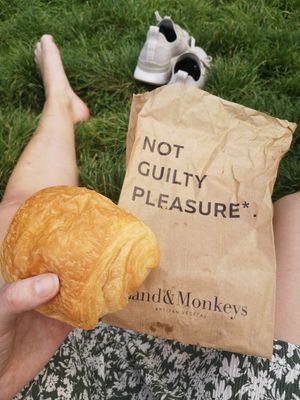 Pain au chocolate at Land & Monkeys - Roquette in Paris