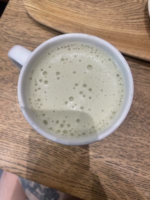 Matcha latte  at Land & Monkeys - Roquette in Paris