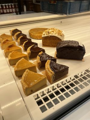 yummy unlabelled cakes  at Land & Monkeys - Roquette in Paris