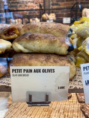Petit pain aux olives  at Land & Monkeys - Roquette in Paris