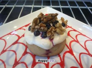 Blueberry walnut cinnamon roll at Cinnaholic in Berkeley