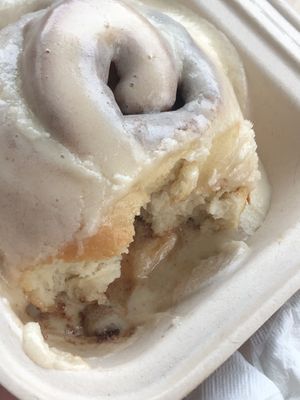 Cream cheese topping  at Cinnaholic in Berkeley