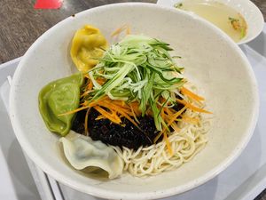 Zhajiangmian and dumplings at Bao Su Zhai 寶素齋  in Northeast Singapore