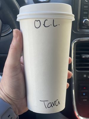 Oatmeal cookie latte  at Stimulus Coffee + Bakery in Pacific City