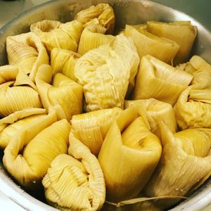 Roasted Veggie Tamales at Lucky Lemon Bakery in Kokomo
