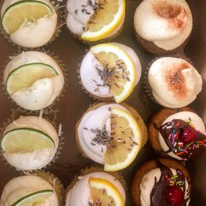 Vegan cupcakes  at Lucky Lemon Bakery in Kokomo