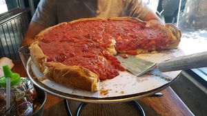 amazing deep dish at Patxi's Pizza - Hayes Valley in San Francisco