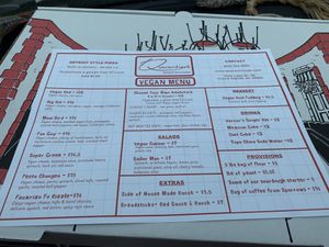Vegan Menu at Quarantino's  in Grand Rapids
