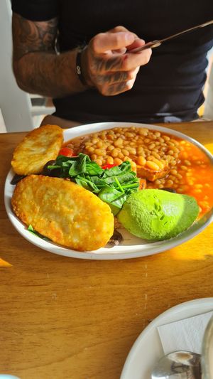 Vego breaky at The Lifebuoy Cafe in St Helens
