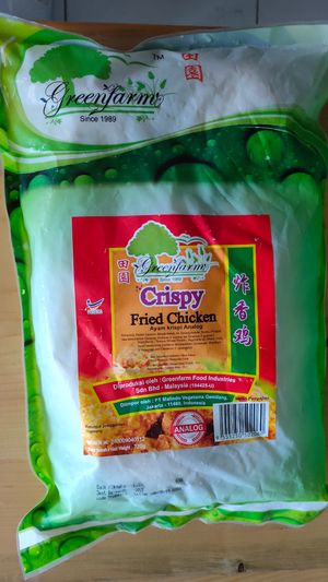 Crispy fried chicken vegetarian at Vegeshop in Denpasar