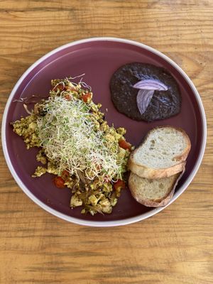 Scrambled tofu   at Yum Yum San Pancho in San Francisco