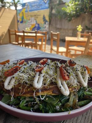 Omelette  #Veganuary at Yum Yum San Pancho in San Francisco