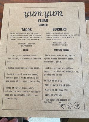 Dinner  at Yum Yum San Pancho in San Francisco