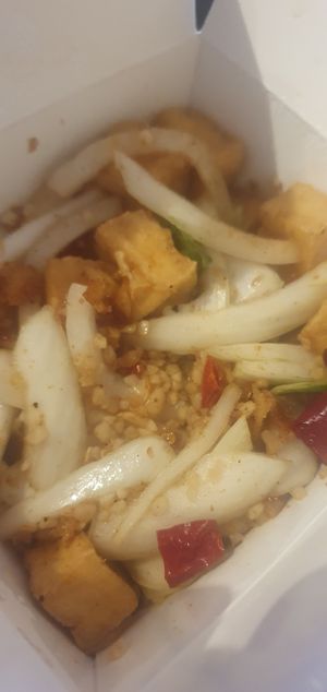 Salt and pepper tofu at Hong Kong Vegan in Wakefield