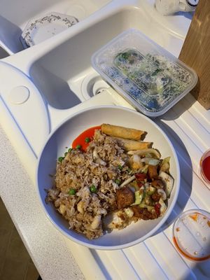 Vegan meal from 100 percent vegan Chinese  at Hong Kong Vegan in Wakefield