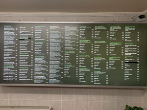 All vegan (bit blurry to read)  at Hong Kong Vegan in Wakefield