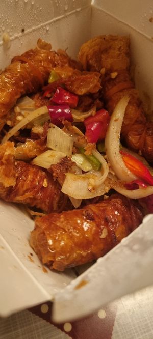 Salt and pepper chicken at Hong Kong Vegan in Wakefield